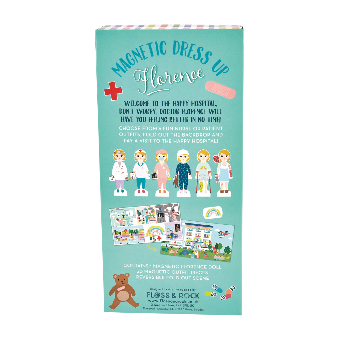 Wooden Magnetic Dress Up Doll - Florence