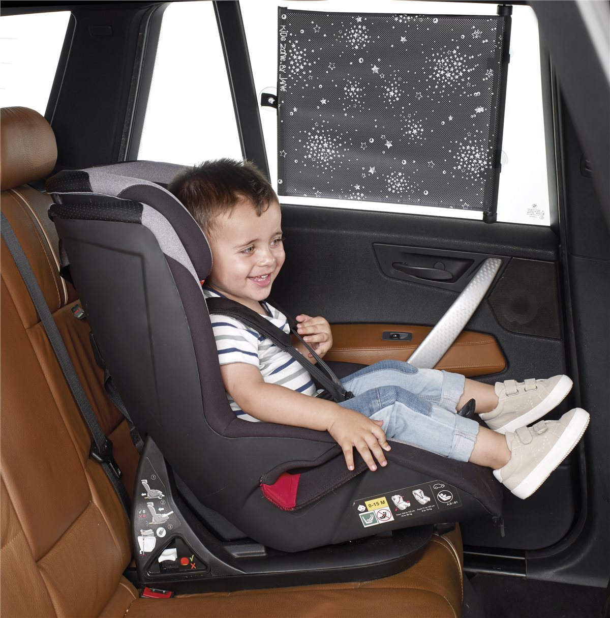 Jané 2 Pack Roller Blinds Car Sunshade Curtains 50x36cm