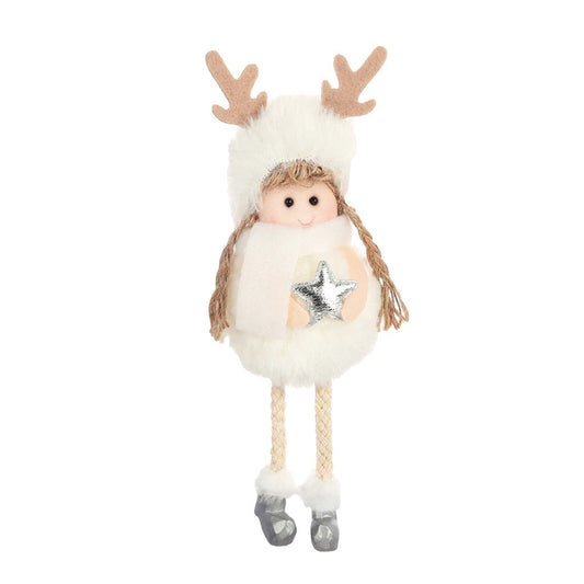Décorations d'anges en peluche pour Noël