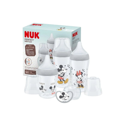 NUK Anti-Colic Perfect Match Starter Set Pack of 4 - Mickey
