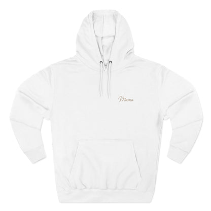 Hoodie — Minimal Script "Mama" Embroidered Fleece Hooded Sweatshirt