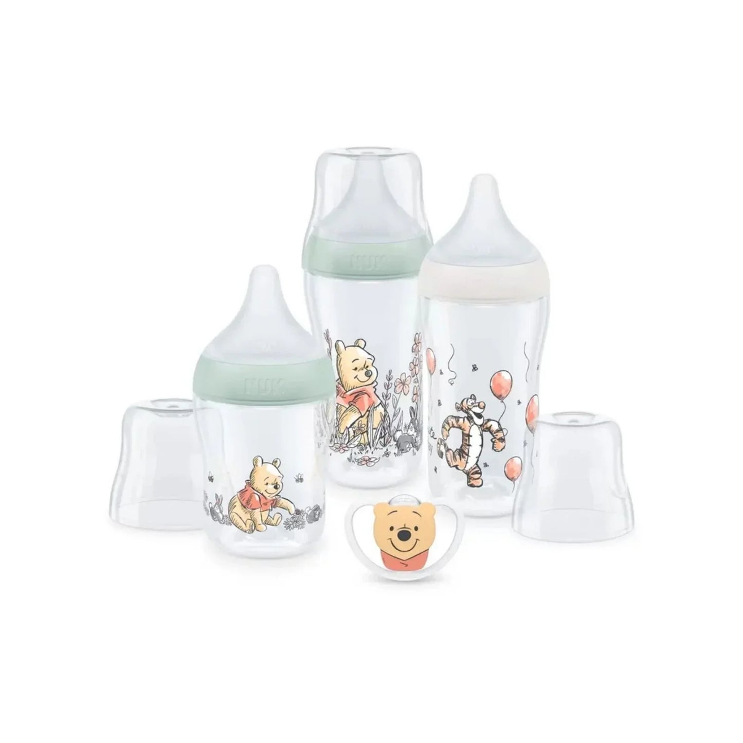 NUK Anti-Colic Perfect Match Starter Set Pack of 4 - Winnie the Pooh