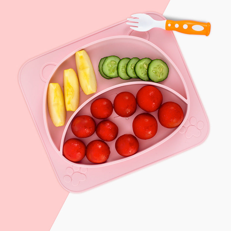 GoofyCub Silicone Baby Plate - Non-Slip Suction Bowl for Toddlers