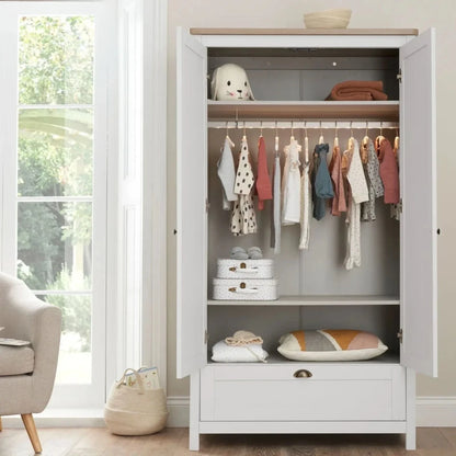 Tutti Bambini Verona Wardrobe - White/Oak