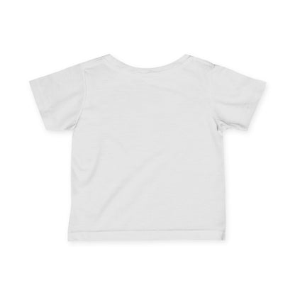 The Little Hive Embroidered White Baby T‑Shirt
