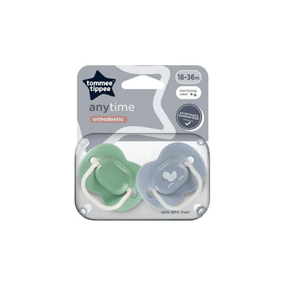 Sucette Tommee Tippee Anytime 18-36 mois, lot de 2, assorties