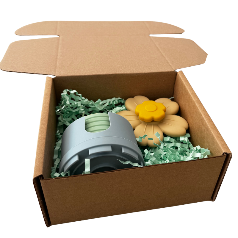 Stack & Spin - Silicone Stacking Cups & Silicone Spinner Gift Set