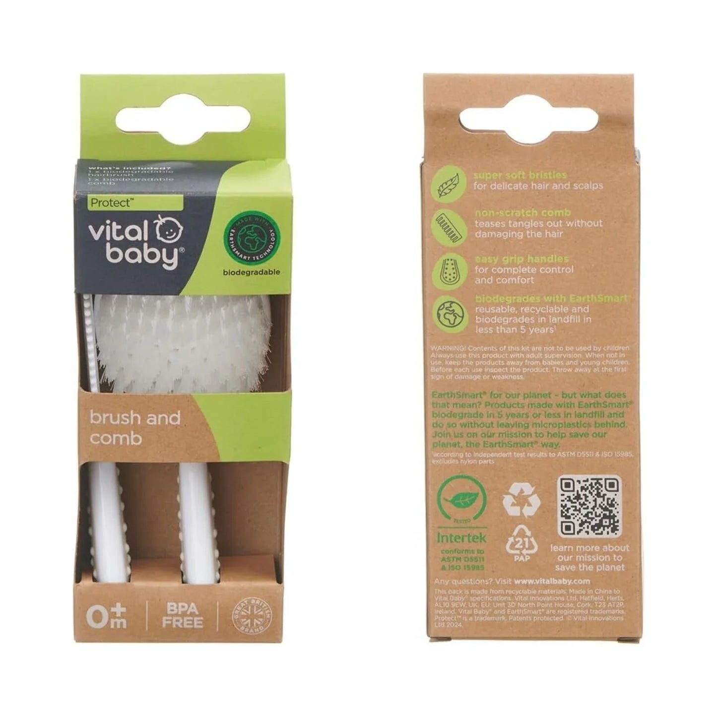 Vital Baby Protect Brush & Comb Set