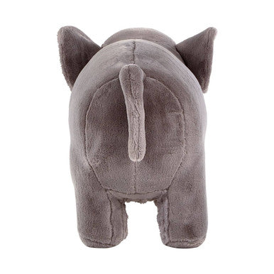 Jungle Safari Grey Faux Fur Elephant Kids Stool