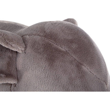 Jungle Safari Grey Faux Fur Elephant Kids Stool