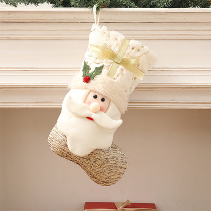 Chaussettes de Noël blanches de style nordique 