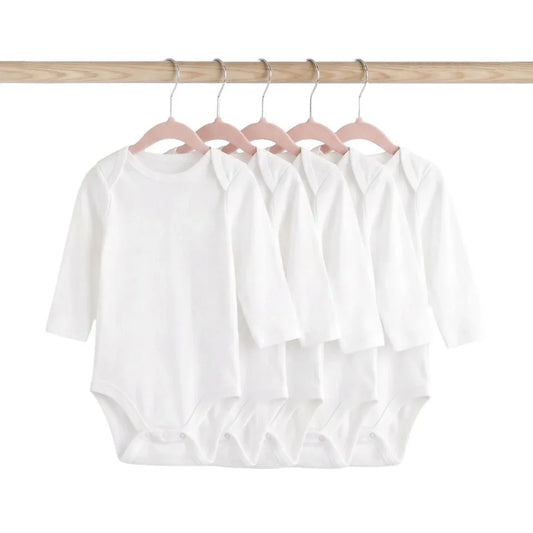 HelloBaby Unisex Long Sleeve Bodysuit 5 pcs