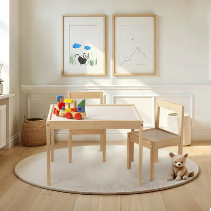 Ensemble table et chaise en bois Montessori pour bébé