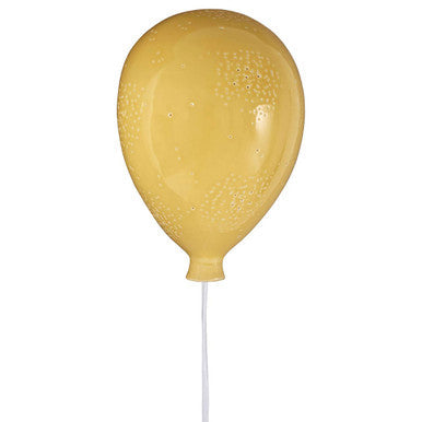 Kids Yellow Balloon Ceramic Wall Night Light | Ola