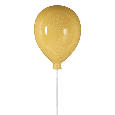 Kids Yellow Balloon Ceramic Wall Night Light | Ola