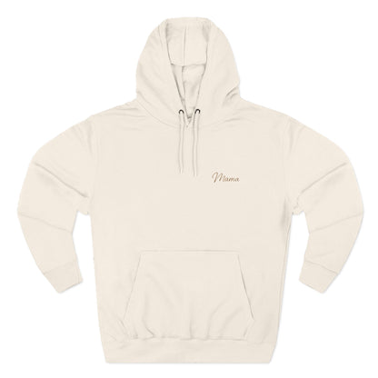 Hoodie — Minimal Script "Mama" Embroidered Fleece Hooded Sweatshirt