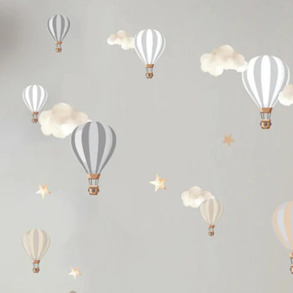 Live Vida Hot Air Balloons Wall Stickers A4 - Neutral
