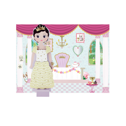 Wooden Magnetic Dress Up Doll - Charlotte