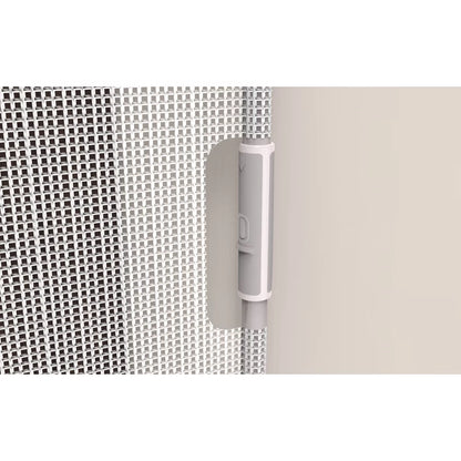 Callowesse Omni-Directional Retractable Stair Safety Gate 0-130cm – White & Silver
