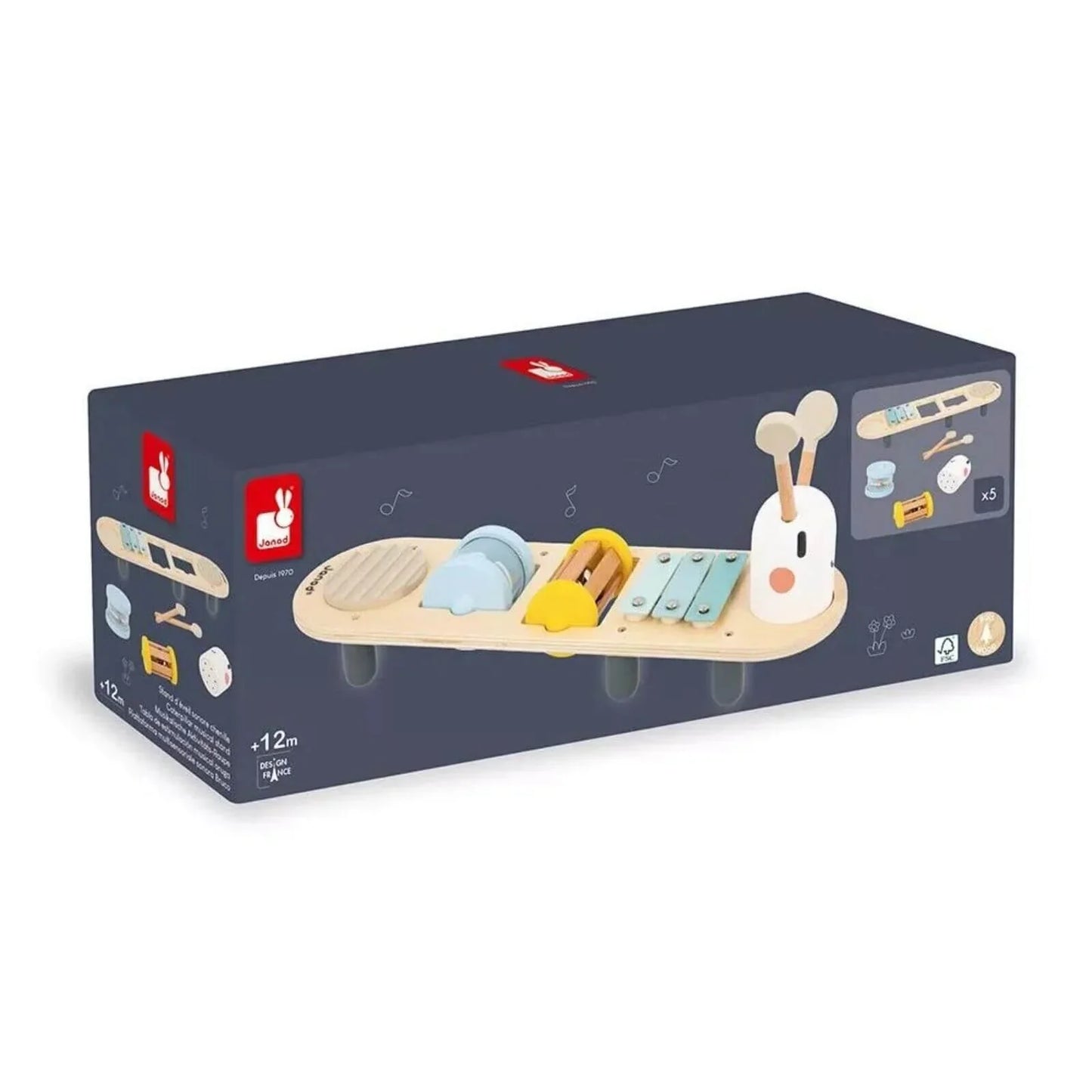 Janod Sweet Cocoon Caterpillar Sound Awakening Stand