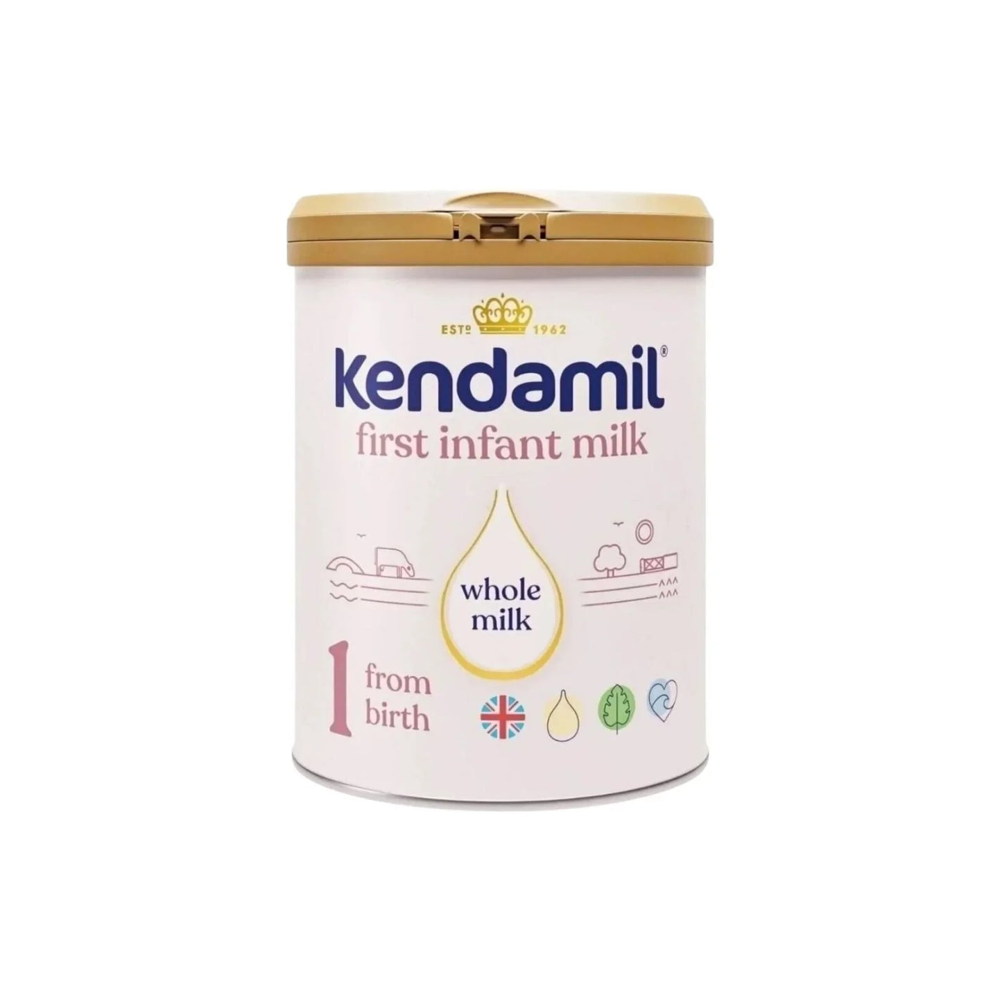 Lait infantile Kendamil Stage 1, premier aliment dès la naissance, 800 g