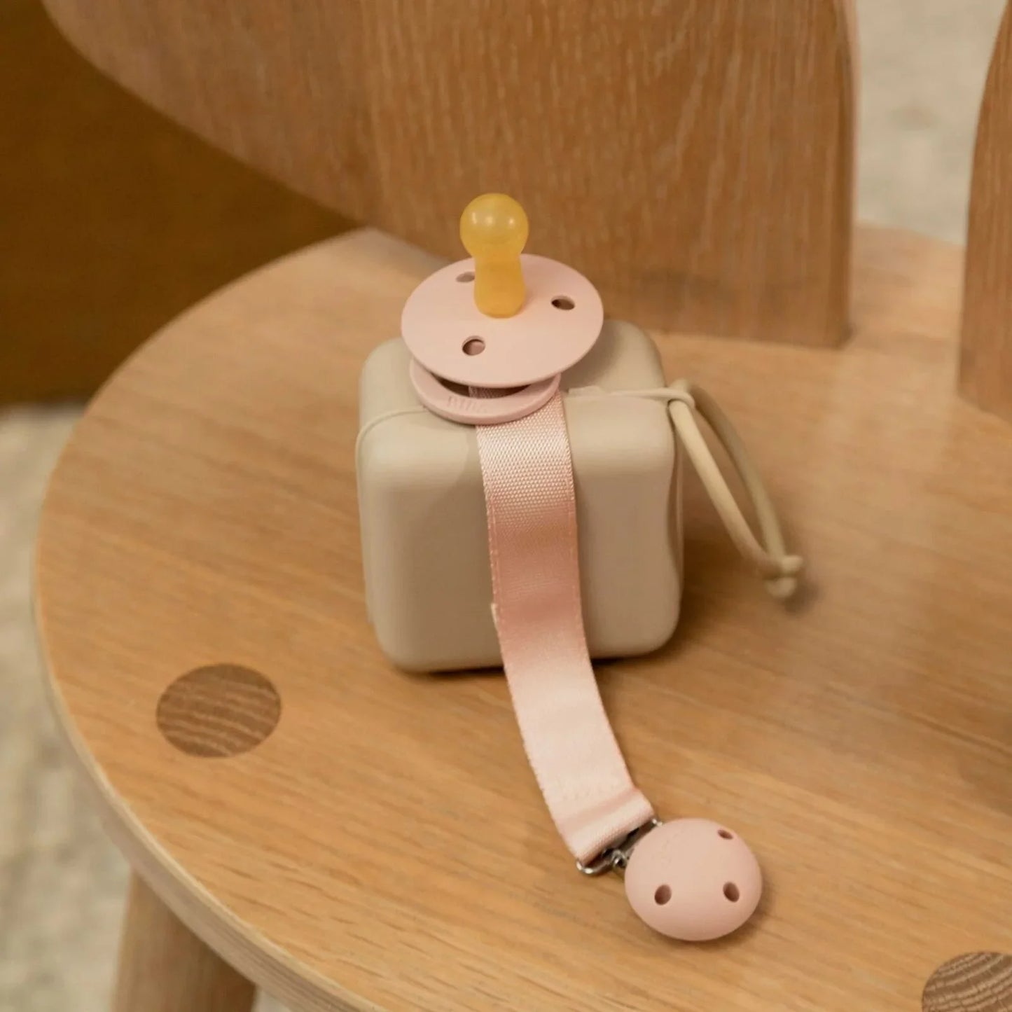 Ruban pour attache-tétine BIBS - Rose poudré