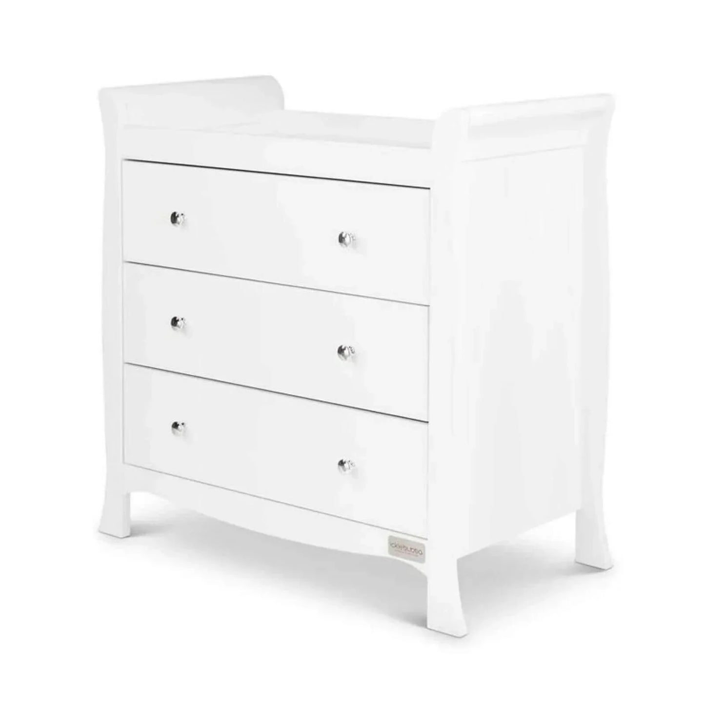 Ickle Bubba Snowdon Classic 2 Piece Furniture Set White - Premium Sprung Mattress