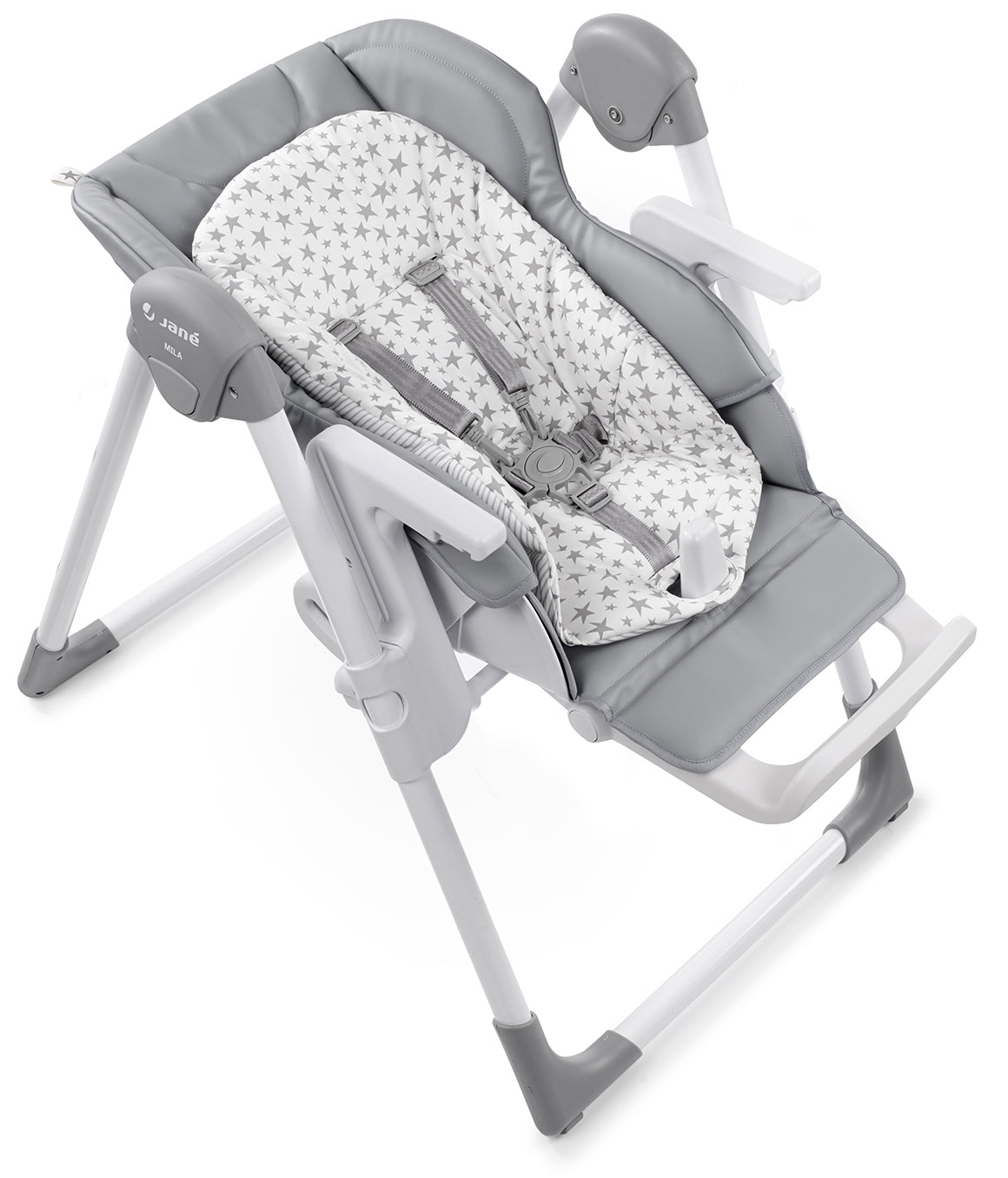 Jane Mila Leatherette Highchair, 0-3 Years, Forest Green