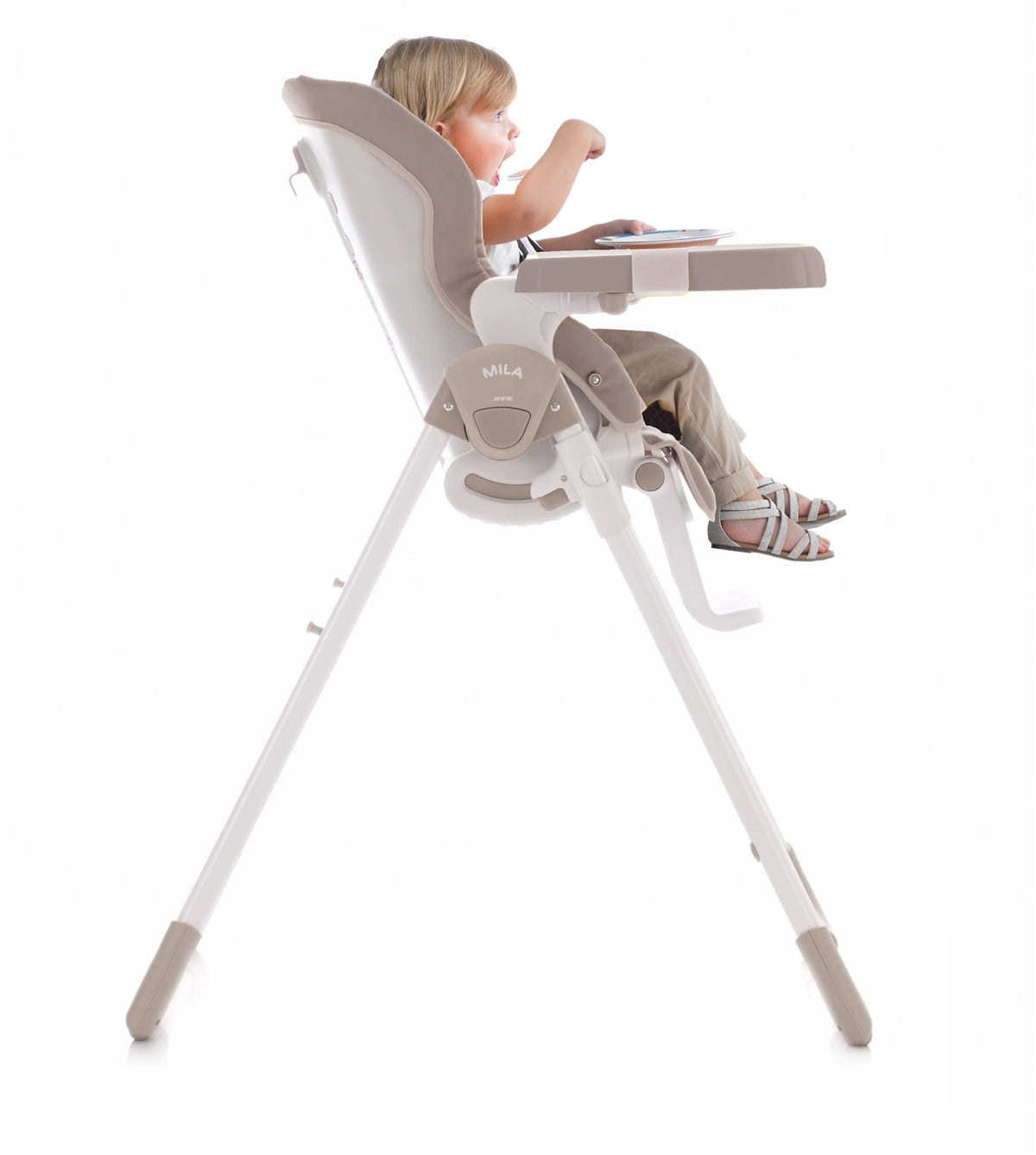 Jane Mila Leatherette Highchair, 0-3 Years, Forest Green