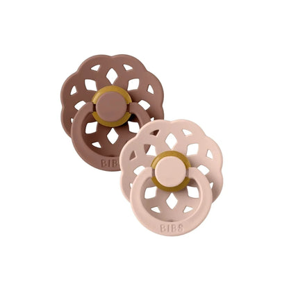 Sucettes BIBS Bohème 0-6 mois, lot de 2 - Marmotte et Rose