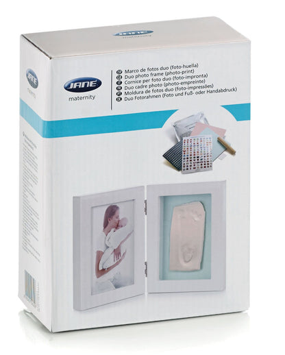 Baby Photo Frame with 2 Segments (Photo and Clay Print for Hand or Footprint)