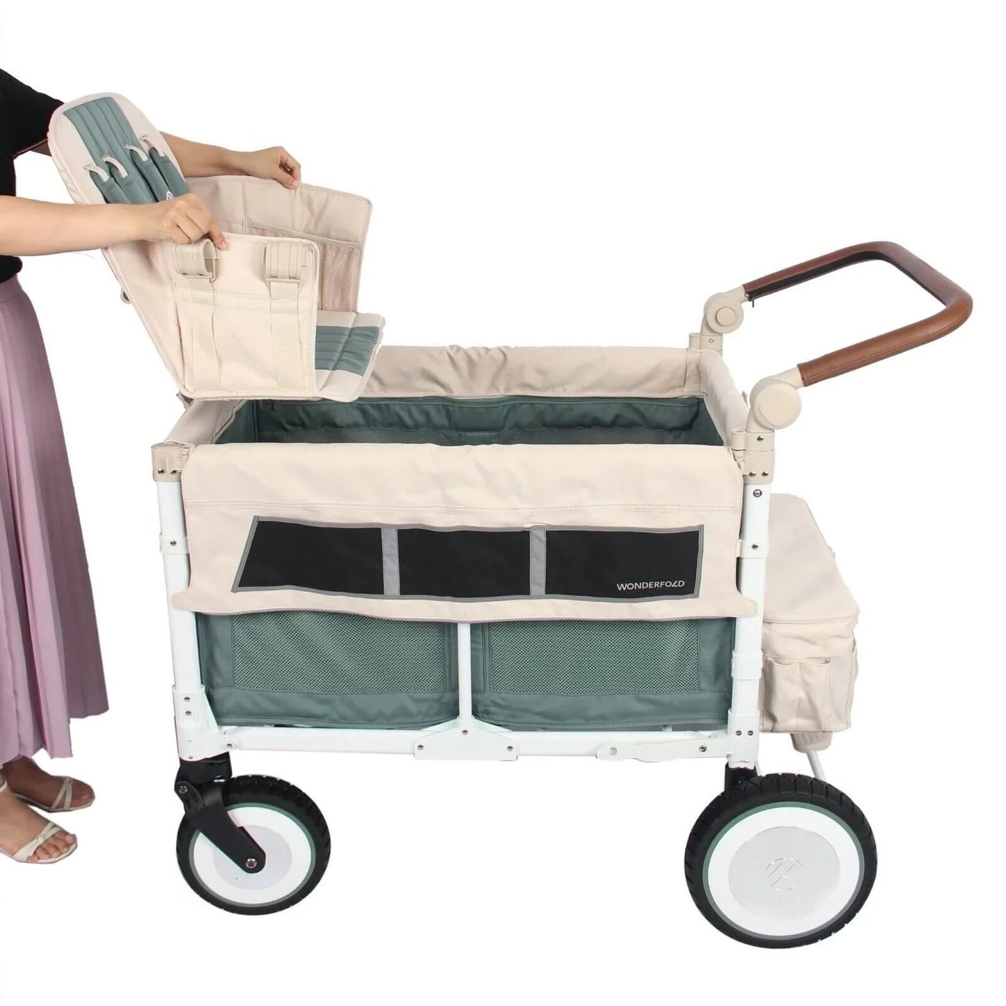 Poussette pliante Wonderfold VW4 Volkswagen - Verte