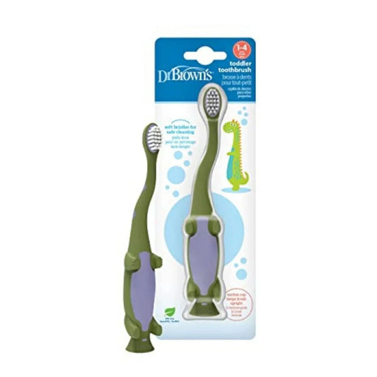 Brosse à dents dinosaure pour tout-petits Dr. Brown's (1 à 4 ans)