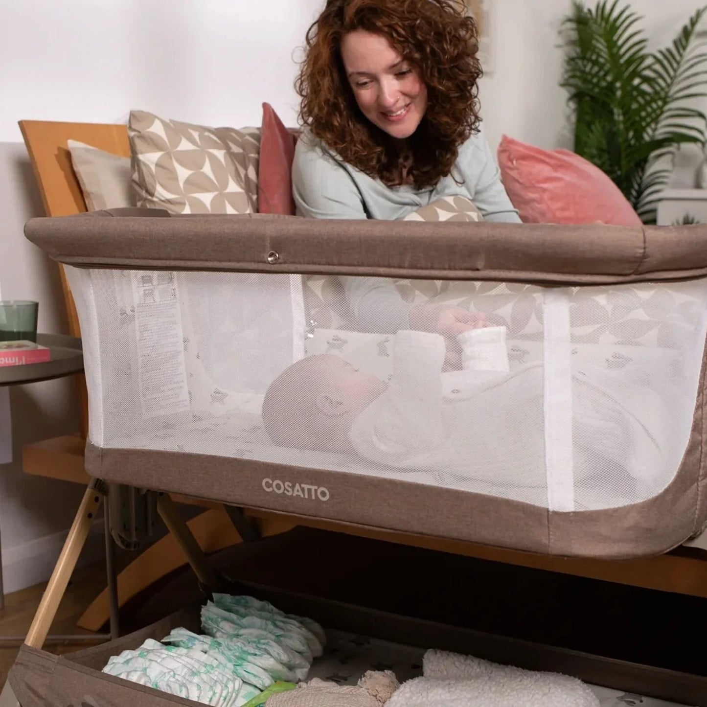 Cosatto Close to Me Folding Bedside Crib - Lollop