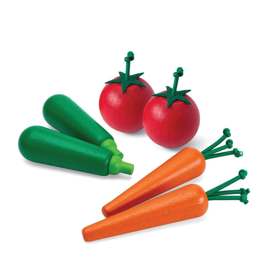 Ensemble de produits frais B (carottes, courgettes et tomates)