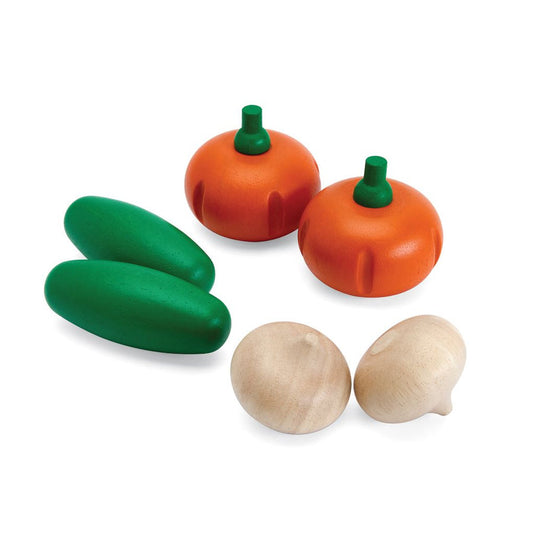 Ensemble de produits frais E (Concombres, oignons et citrouilles)
