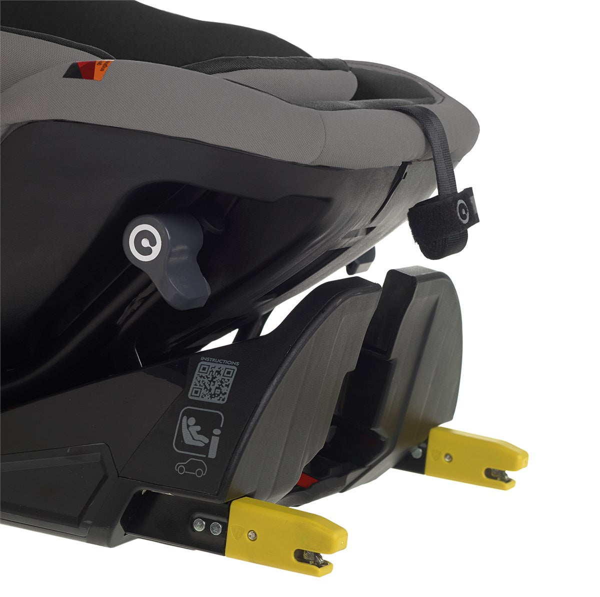 Jane Groowy + Nest i-Size Car Seat Combination 40-150cm, 0-12 Years, Matt Black
