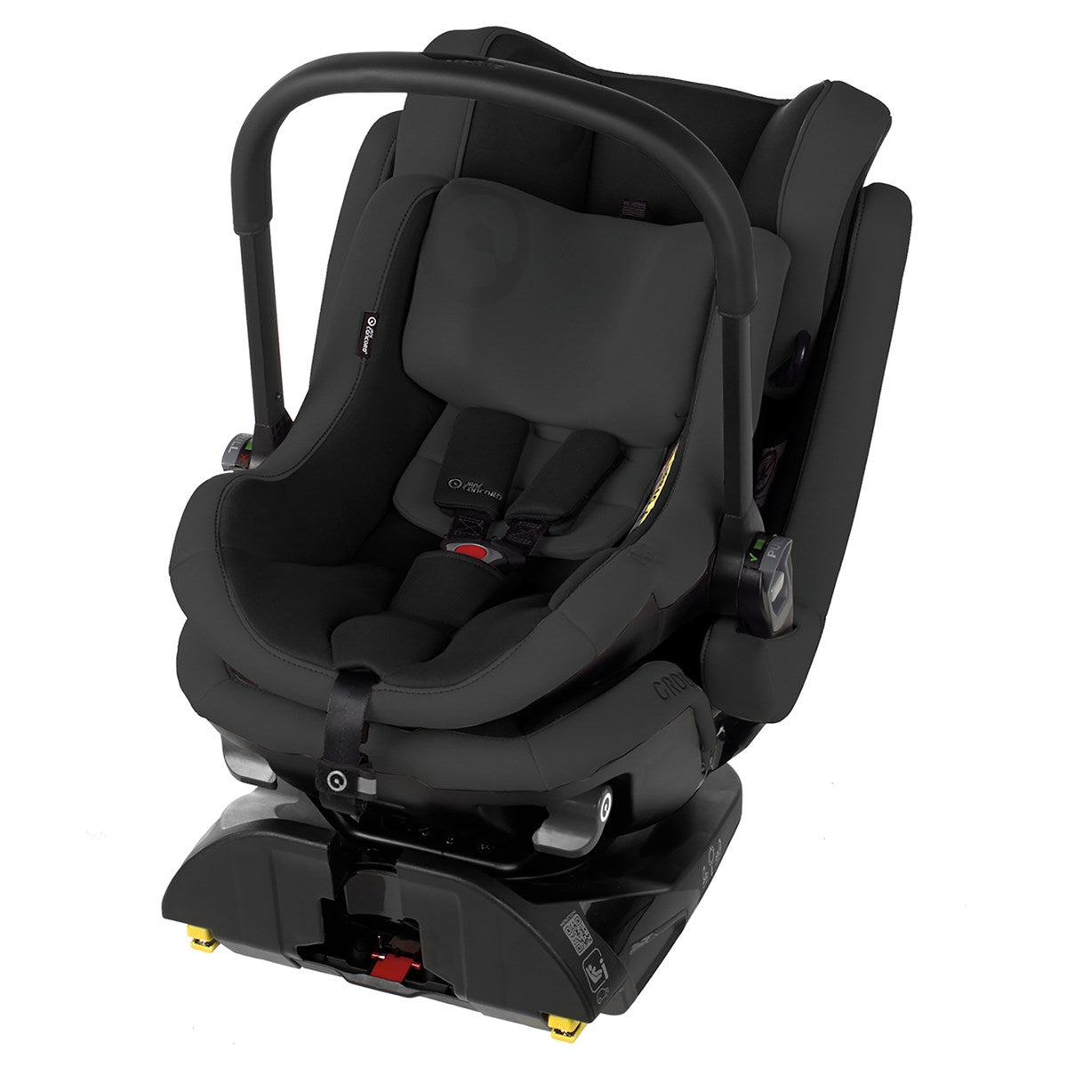 Jane Groowy + Nest i-Size Car Seat Combination 40-150cm, 0-12 Years, Matt Black