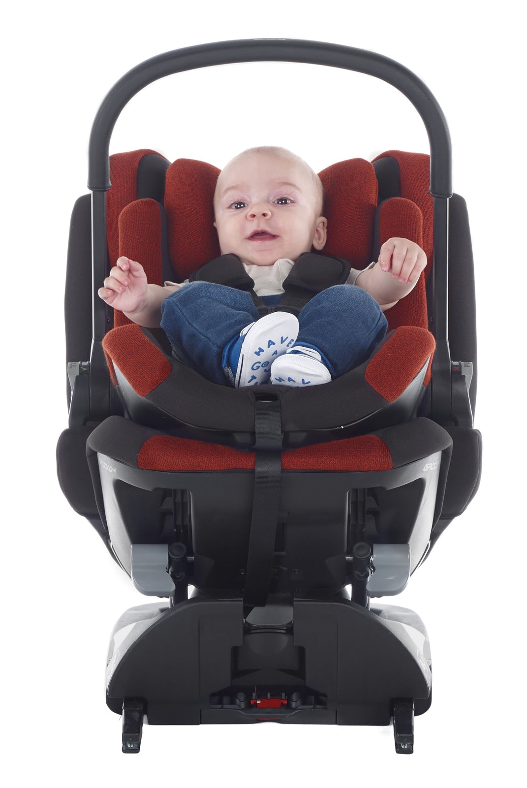 Jane Groowy + Nest i-Size Car Seat Combination 40-150cm, 0-12 Years, Matt Black