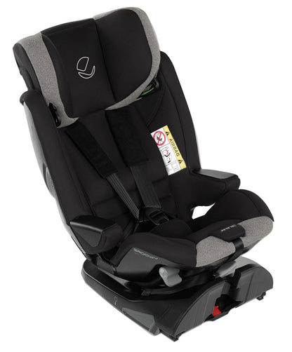 Jane Groowy + Nest i-Size Car Seat Combination 40-150cm, 0-12 Years, Matt Black