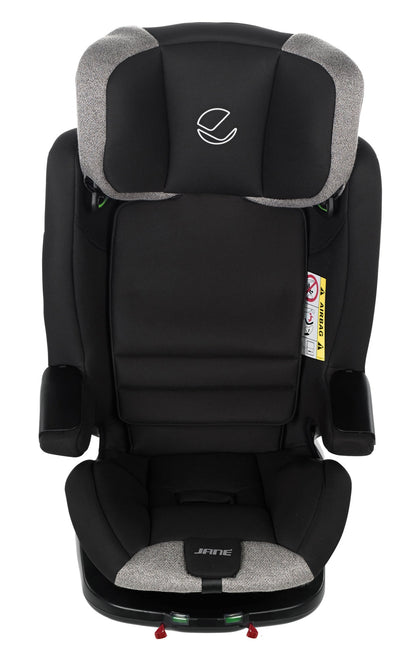 Jane Groowy + Nest i-Size Car Seat Combination 40-150cm, 0-12 Years, Matt Black