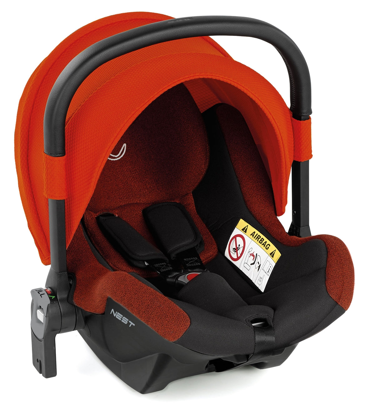 Jane Groowy + Nest i-Size Car Seat Combination 40-150cm, 0-12 Years, Matt Black