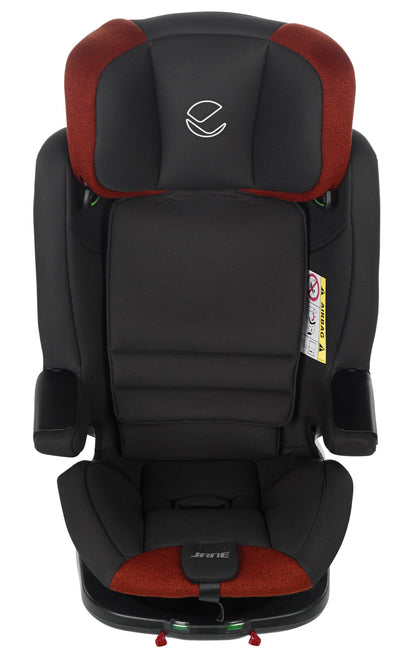 Jane Groowy + Nest i-Size Car Seat Combination 40-150cm, 0-12 Years, Matt Black