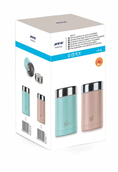 Jane Stainless Steel Baby Food Flask 450cc – Hot or Cold for 8 Hours