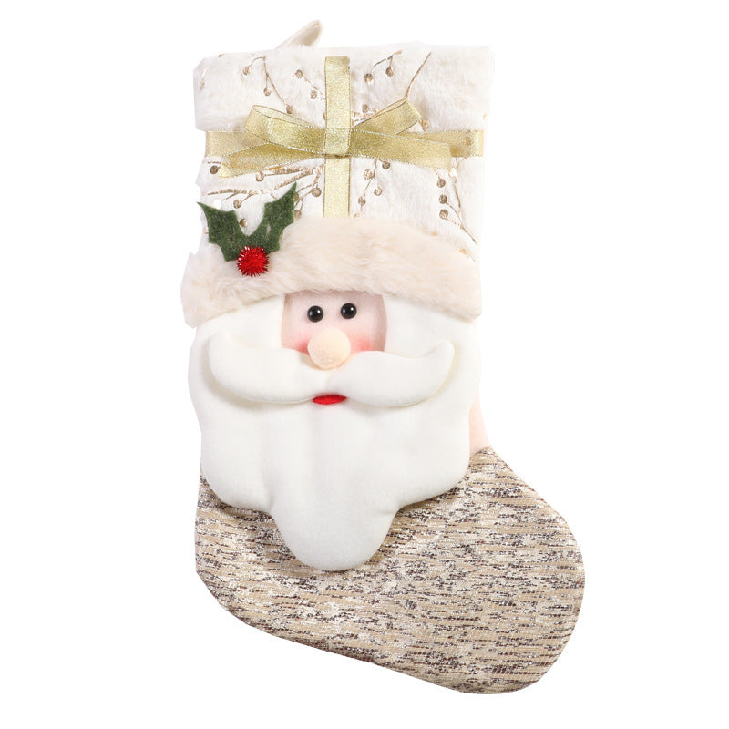 Chaussettes de Noël blanches de style nordique 