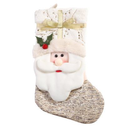Chaussettes de Noël blanches de style nordique 