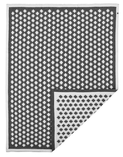 Noordi STAR Cotton Blanket Grey/White
