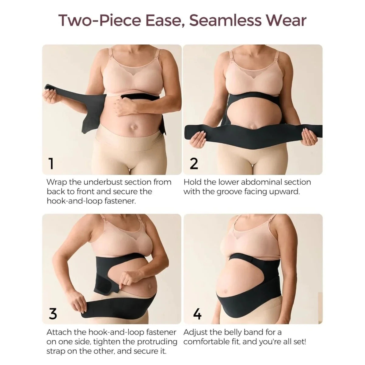 Momcozy Ergonest Maternity Belly Band M - Black