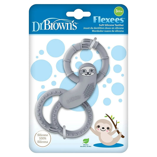 Anneau de dentition paresseux Dr. Brown's à longues pattes, 3 mois et plus - Bleu