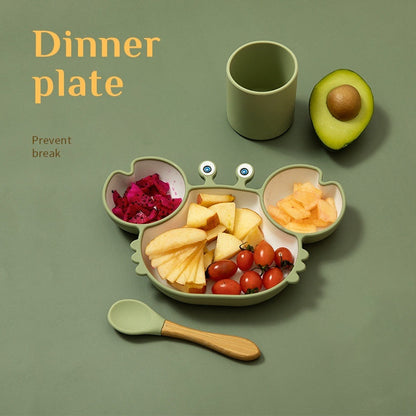 GoofyCub Silicone Baby Plate - Non-Slip Suction Bowl for Toddlers